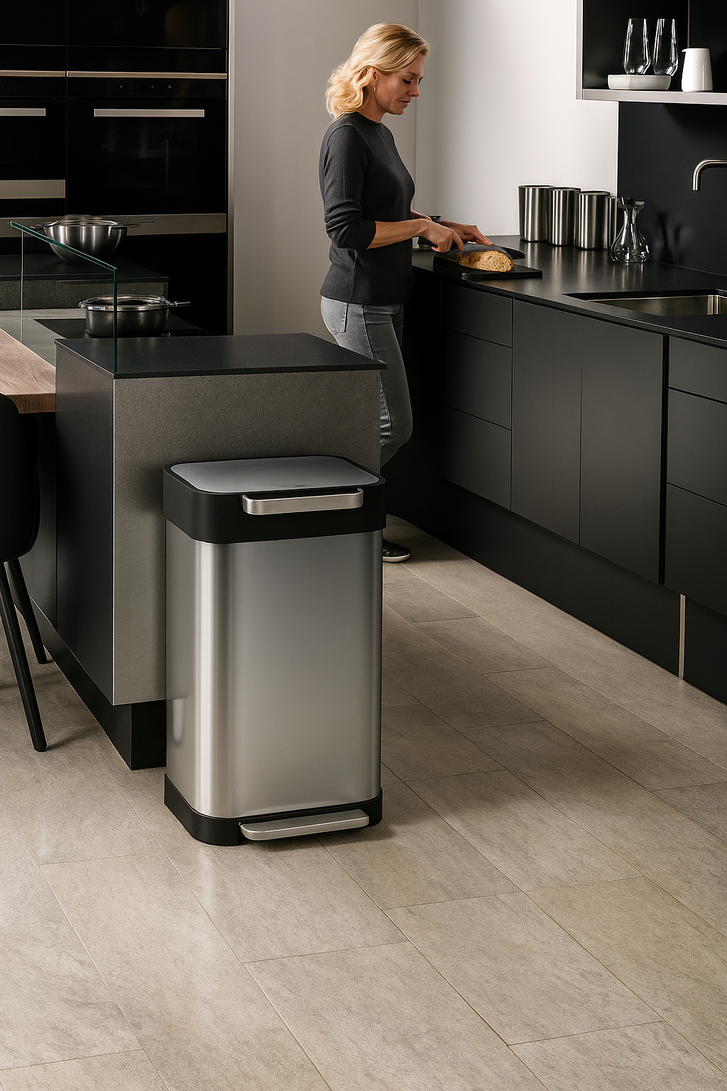 HomePress Pro Inox 50L – La poubelle qui compresse pour vous simplifier la vie